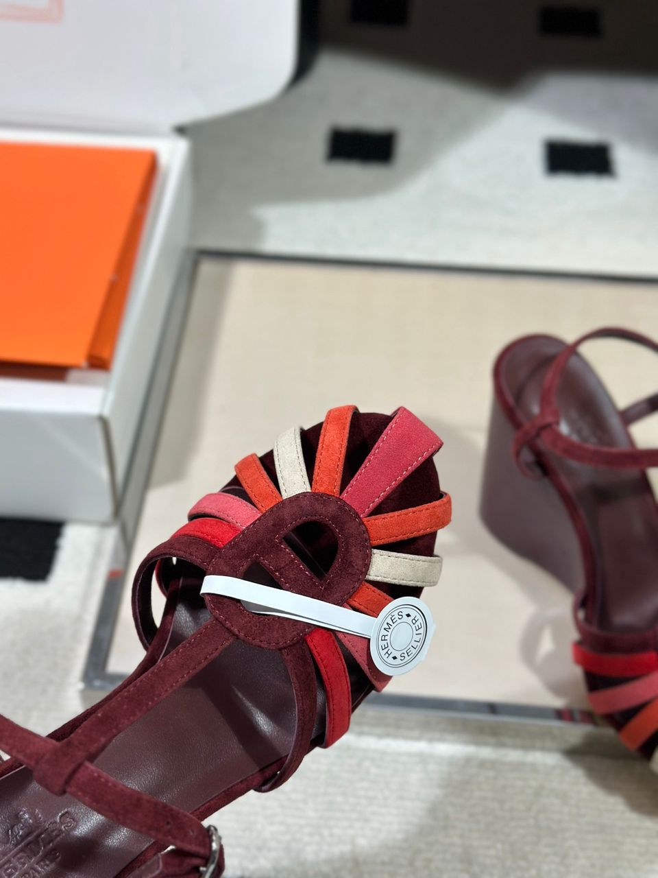 Noa 95 da Hermès Multicolore Rouge H .