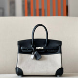 Hermès Birkin Toile H Grey and Black .