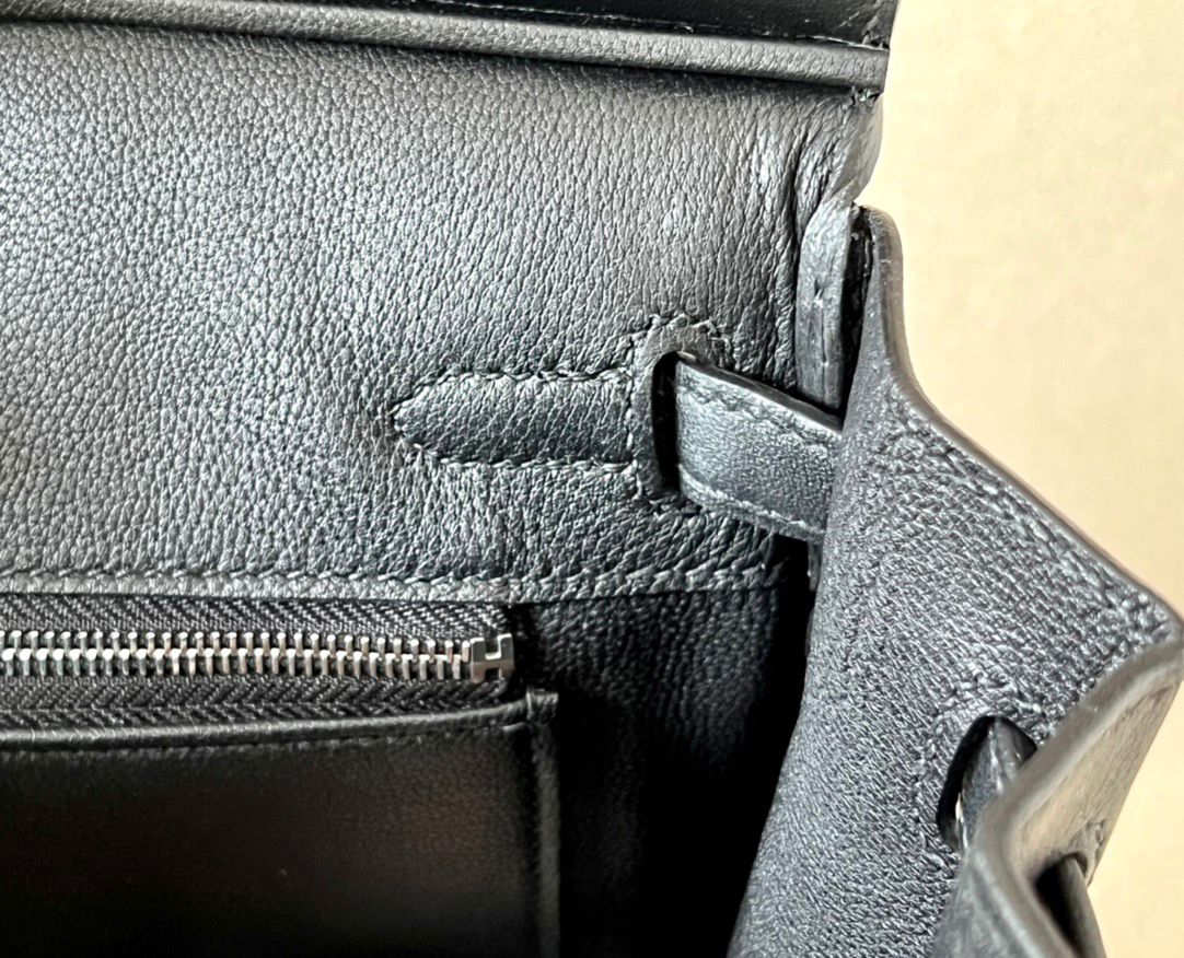 Hermès Birkin Toile H Grey and Black .