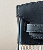 Hermès Birkin Toile H Grey and Black .