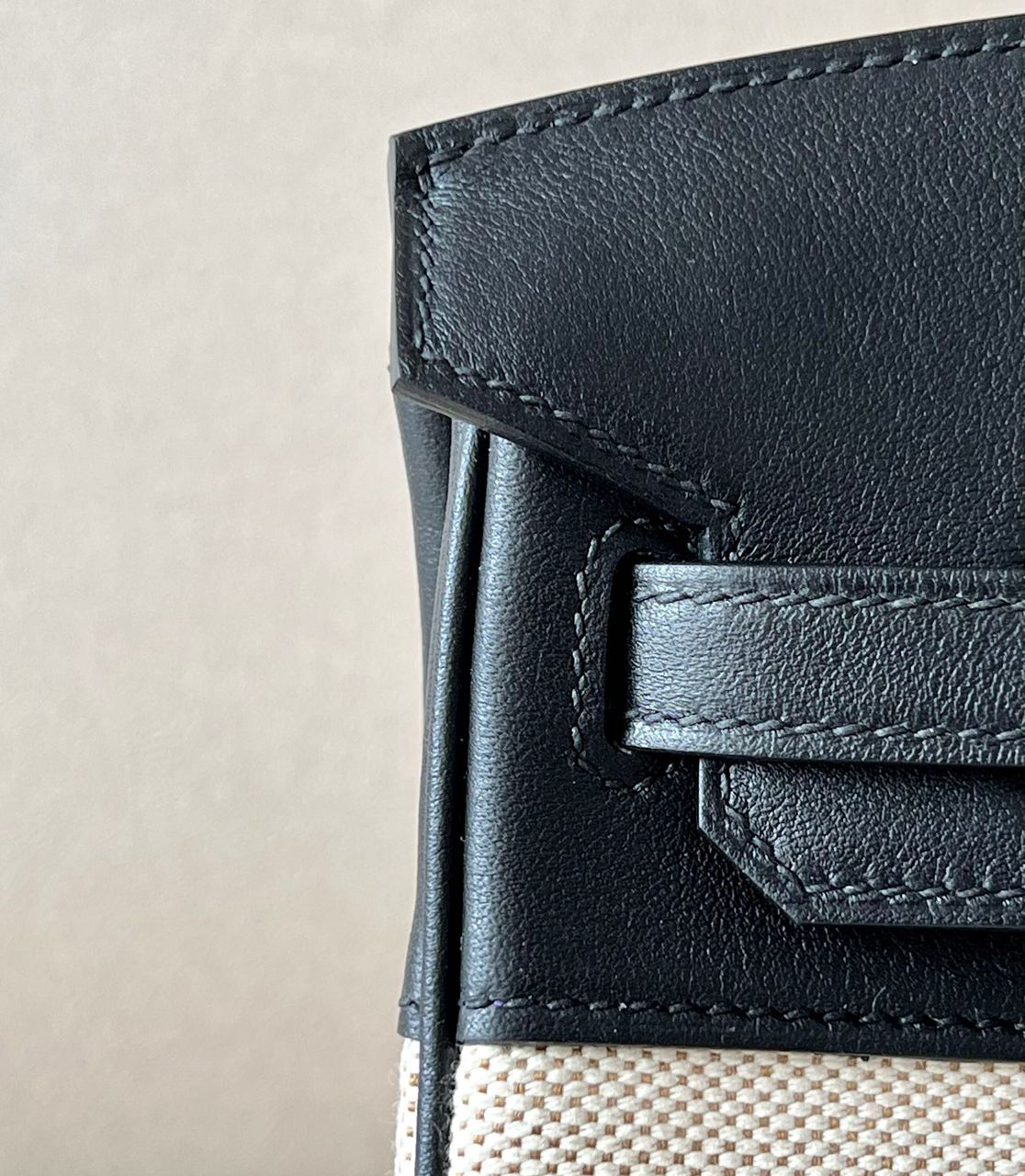 Hermès Birkin Toile H Grey and Black .