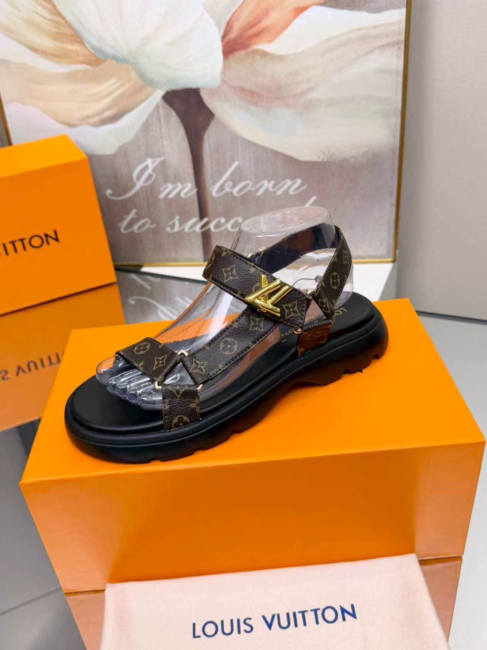 Sandalia Louis Vuitton Monogram Nevada