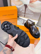 Sandalia Louis Vuitton Monogram Nevada