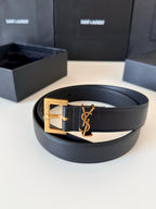Cinto Ysl smooth leather 3cm
