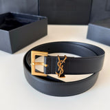 Cinto Ysl smooth leather 3cm