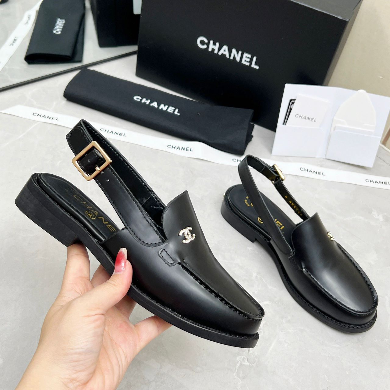 Mocassim Chanel Slingback Loafer