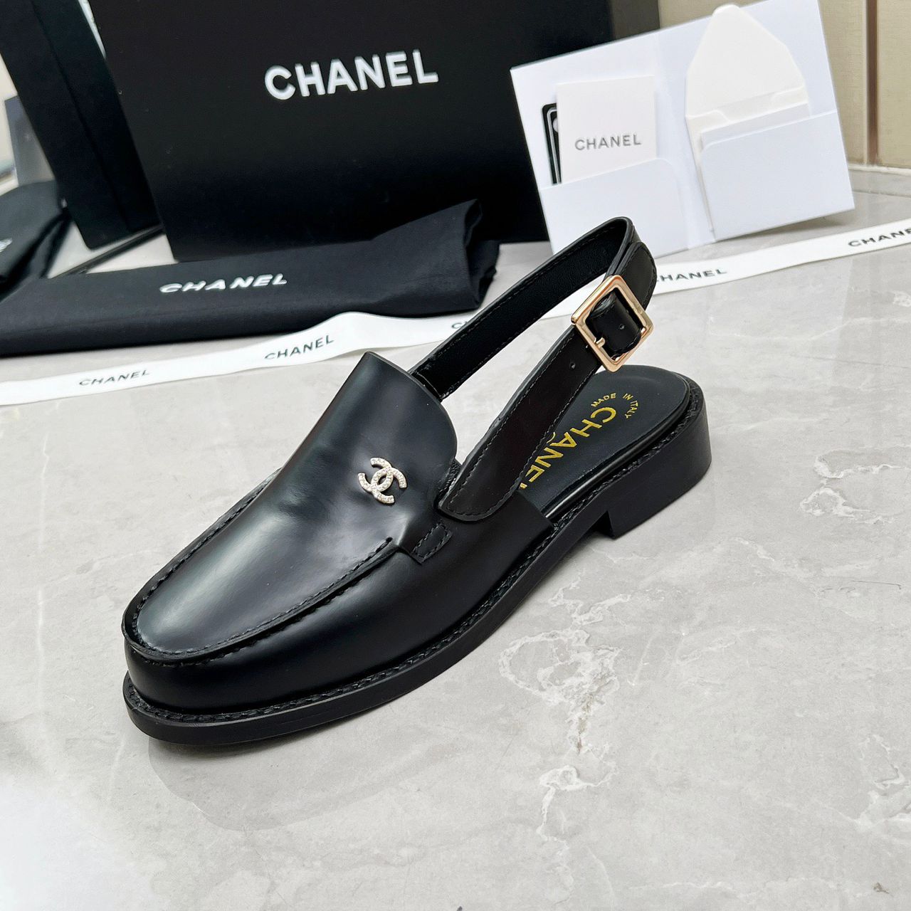 Mocassim Chanel Slingback Loafer