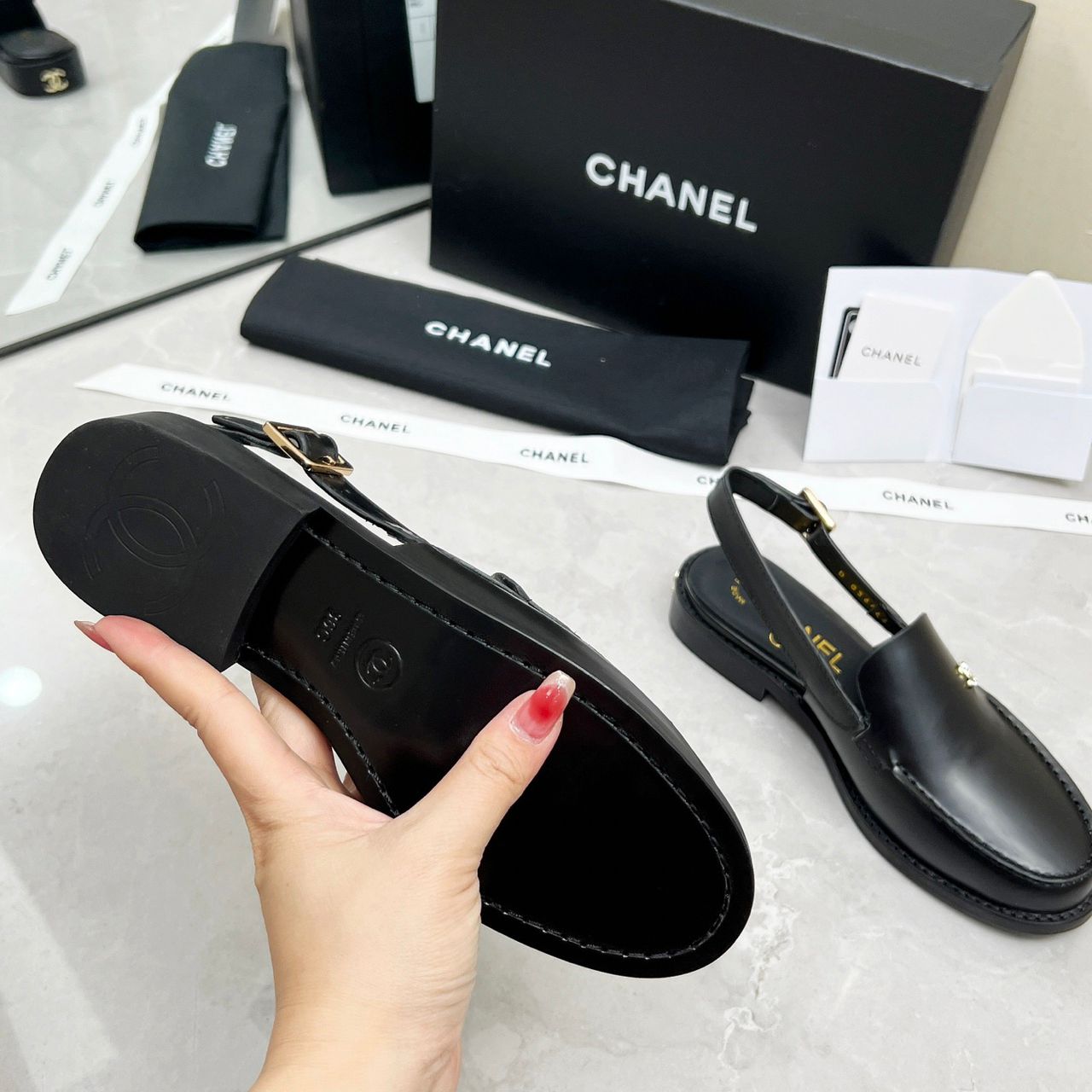 Mocassim Chanel Slingback Loafer