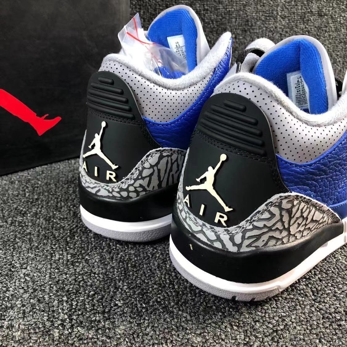 nike jordan 3 blue cement
