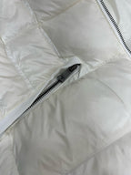 Jacket Moncler Boed Hooded Shearling Short Down White