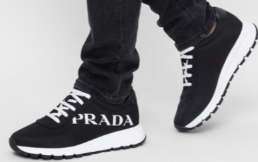 Tênis Prada Low-Top oversized Logo Sneakers