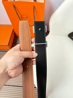 Cinto hermes natural calfskin