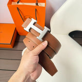 Cinto hermes natural calfskin