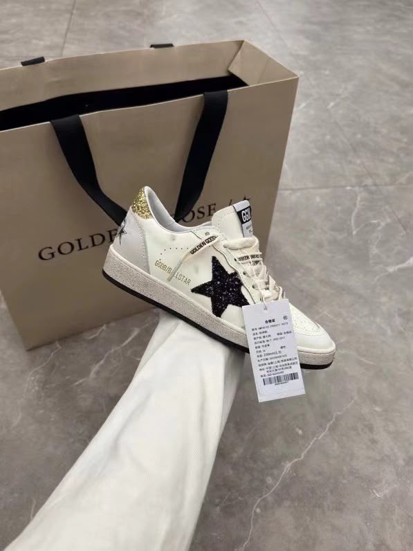 Golden Goose Golden Star Glitter Black