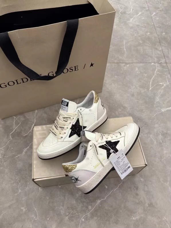 Golden Goose Golden Star Glitter Black