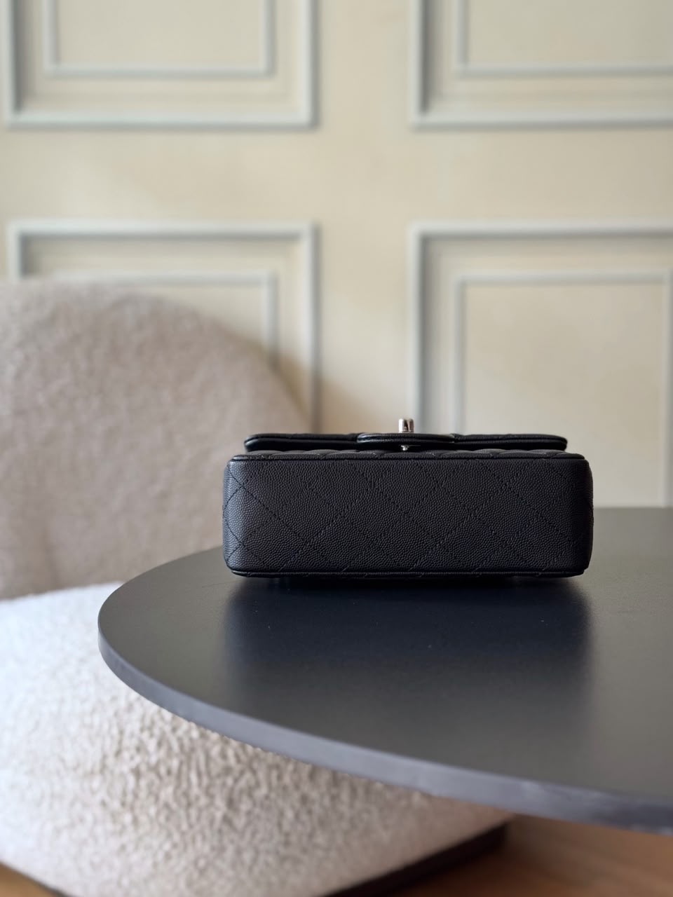 Chanel Classic Flap ferragens prata..