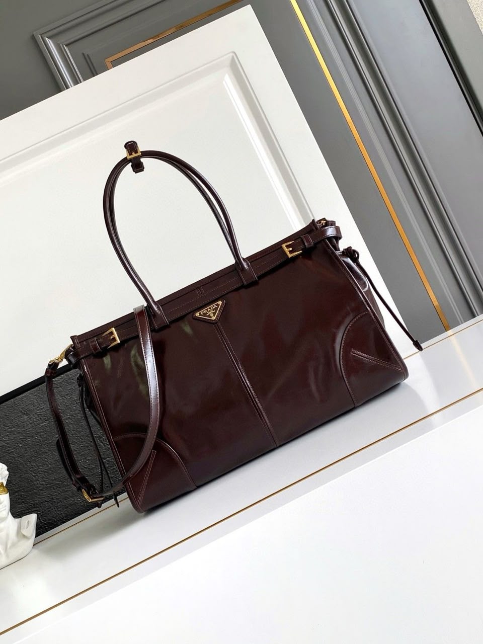 Bolsa Prada Bonnie Tote Bag brown