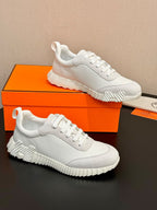 Hermes Air Mesh Suede Goatskin Bouncing White