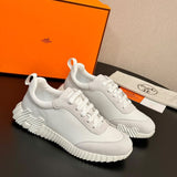 Hermes Air Mesh Suede Goatskin Bouncing White