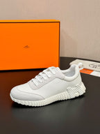 Hermes Air Mesh Suede Goatskin Bouncing White