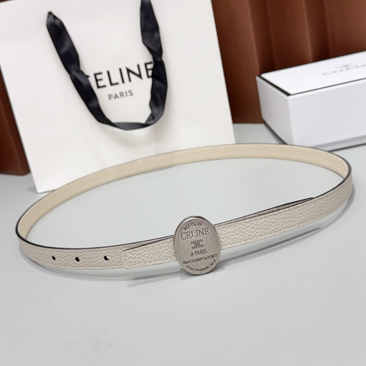 Cinto Celine Maison White