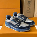 Trainer Monogram Louis Vuitton Trainer 'Grey Blue Crystals'