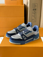 Trainer Monogram Louis Vuitton Trainer 'Grey Blue Crystals'