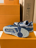 Trainer Monogram Louis Vuitton Trainer 'Grey Blue Crystals'