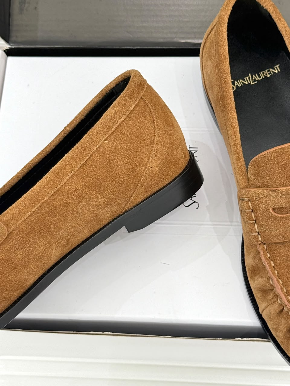 Mocassim YSL camurça brown