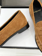 Mocassim YSL camurça brown