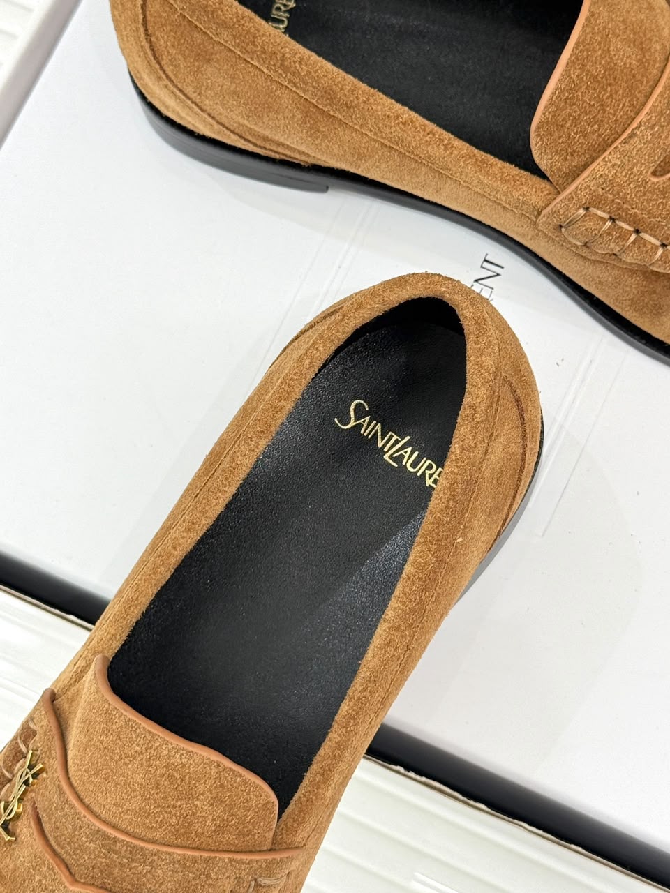 Mocassim YSL camurça brown