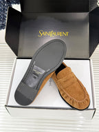 Mocassim YSL camurça brown