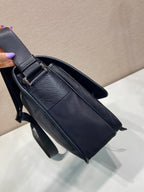 Bolsa Prada Re-Nylon and Leather Messenger Bag