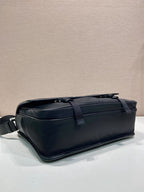 Bolsa Prada Re-Nylon and Leather Messenger Bag