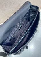 Bolsa Prada Re-Nylon and Leather Messenger Bag