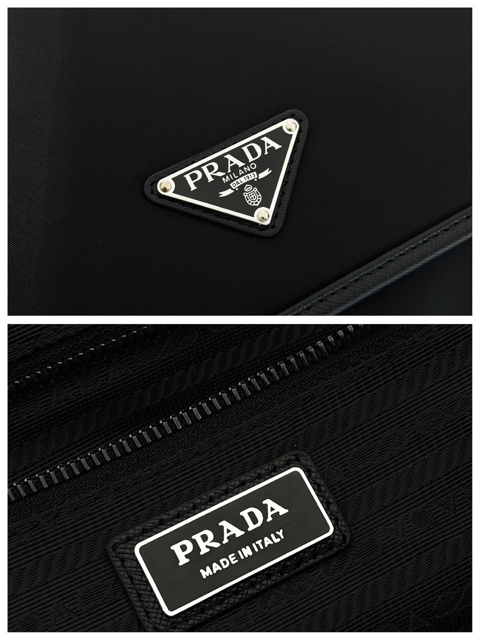 Bolsa Prada Re-Nylon and Leather Messenger Bag
