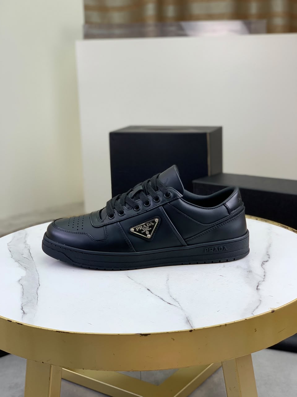Tênis Prada Downtown Seneakers all Black .