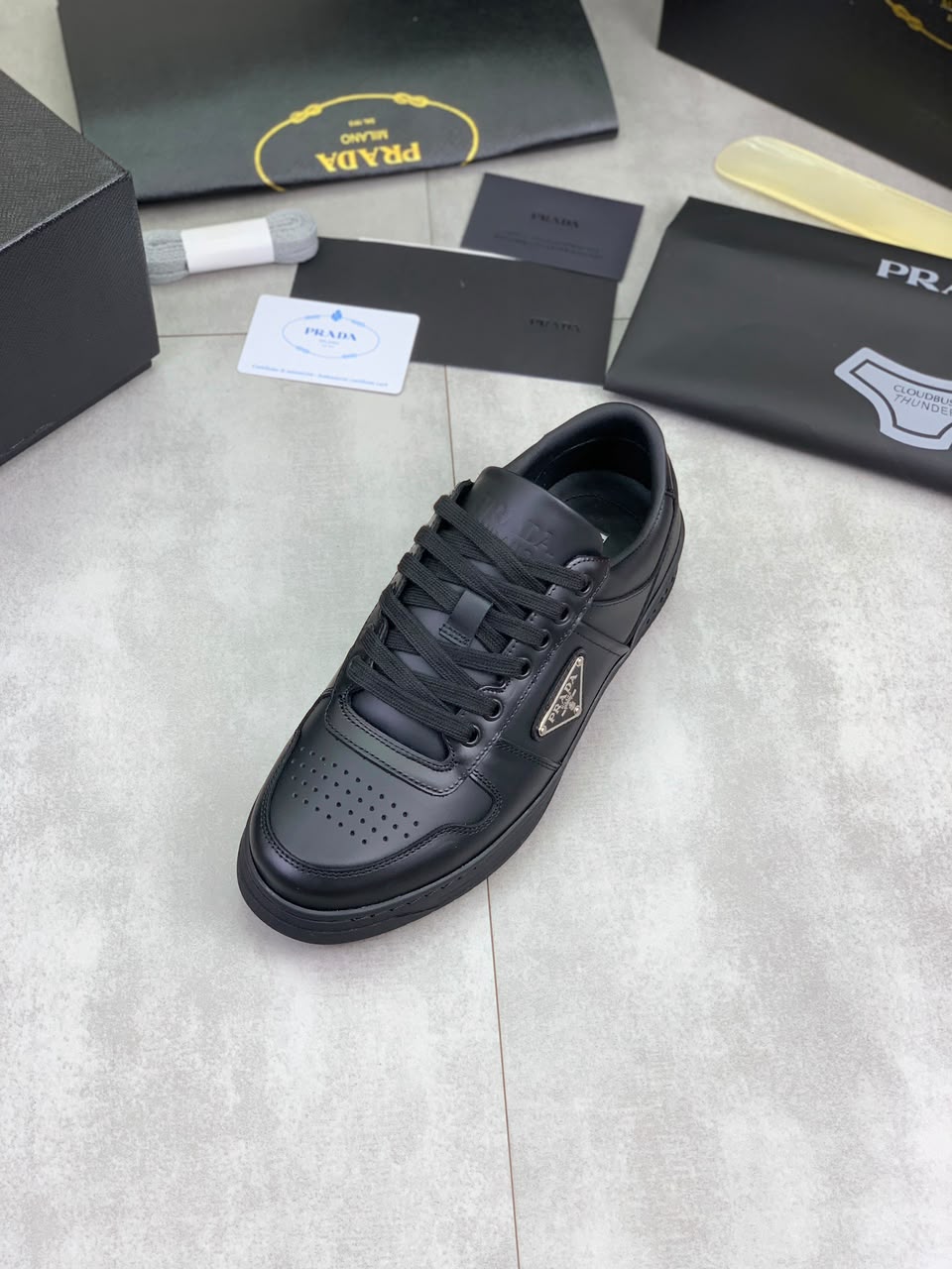 Tênis Prada Downtown Seneakers all Black .