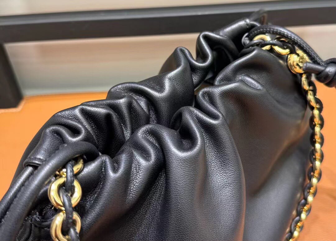 Loewe Flamenco Clutch Bag Black