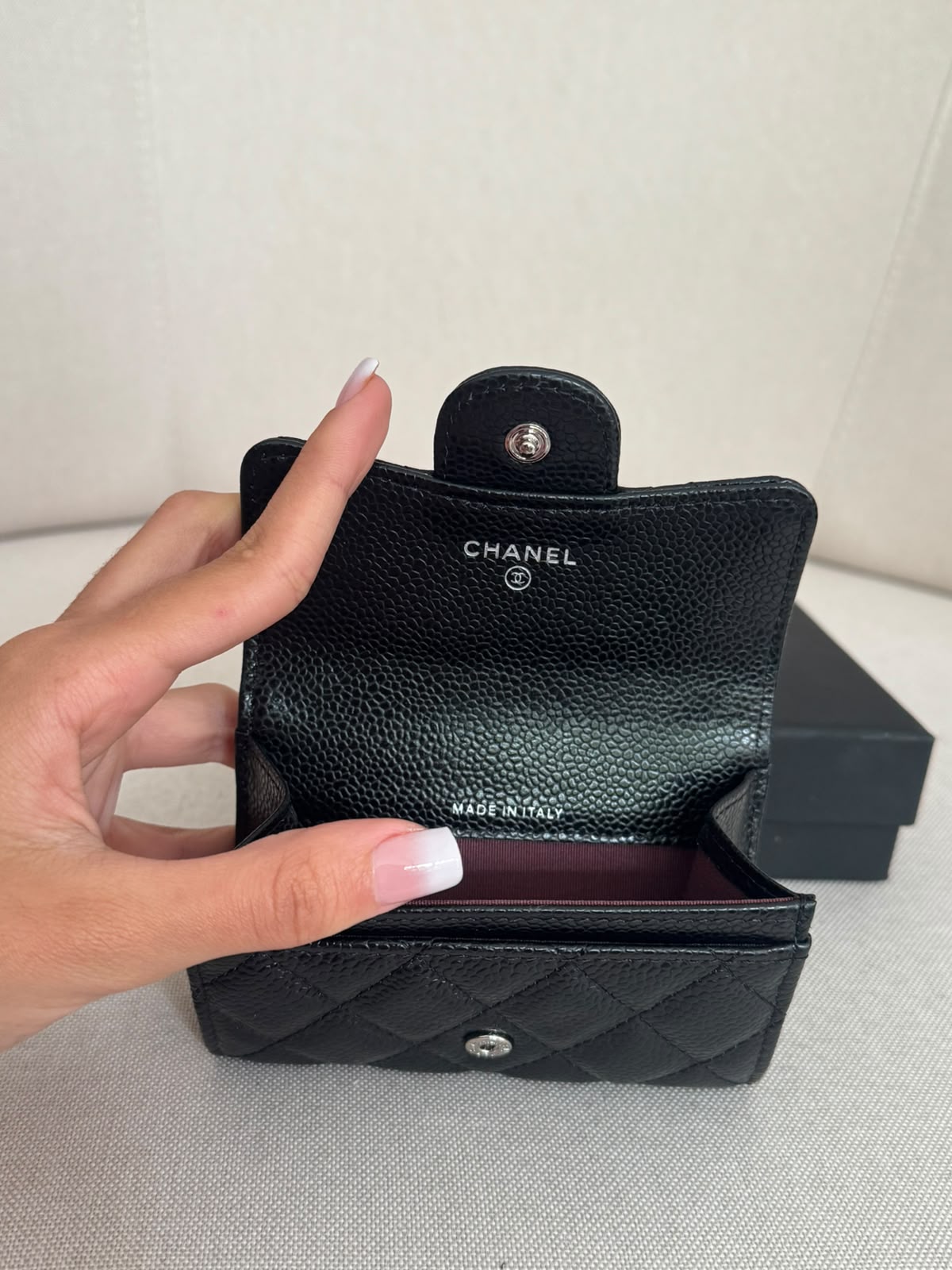 Chanel Classic Flap Card Holder BLACK Gold hardware . ( Pronta entrega )