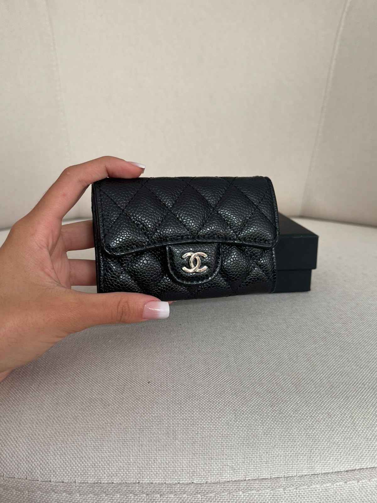 Chanel Classic Flap Card Holder BLACK Gold hardware . ( Pronta entrega )