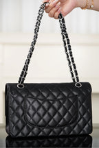 Chanel Classic Flap Bag Prateada