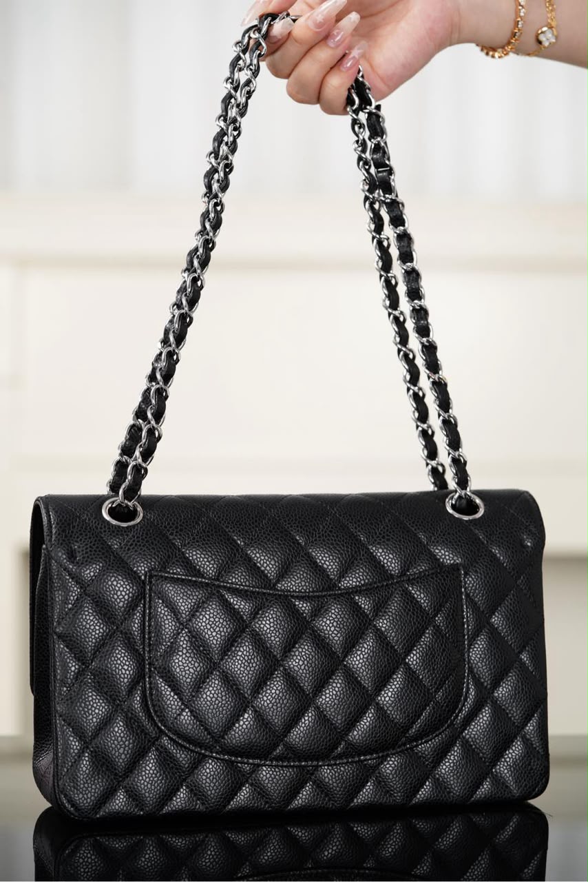Chanel Classic Flap Bag Prateada
