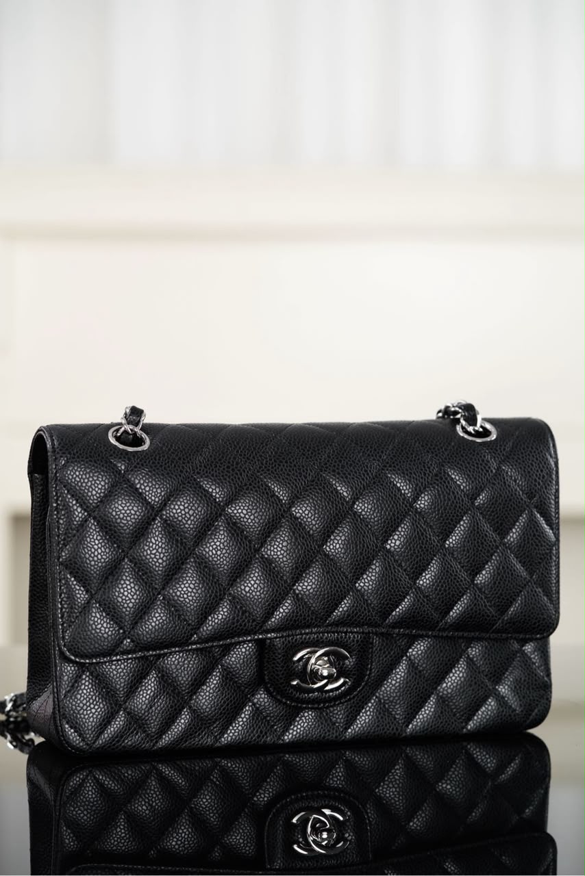 Chanel Classic Flap Bag Prateada