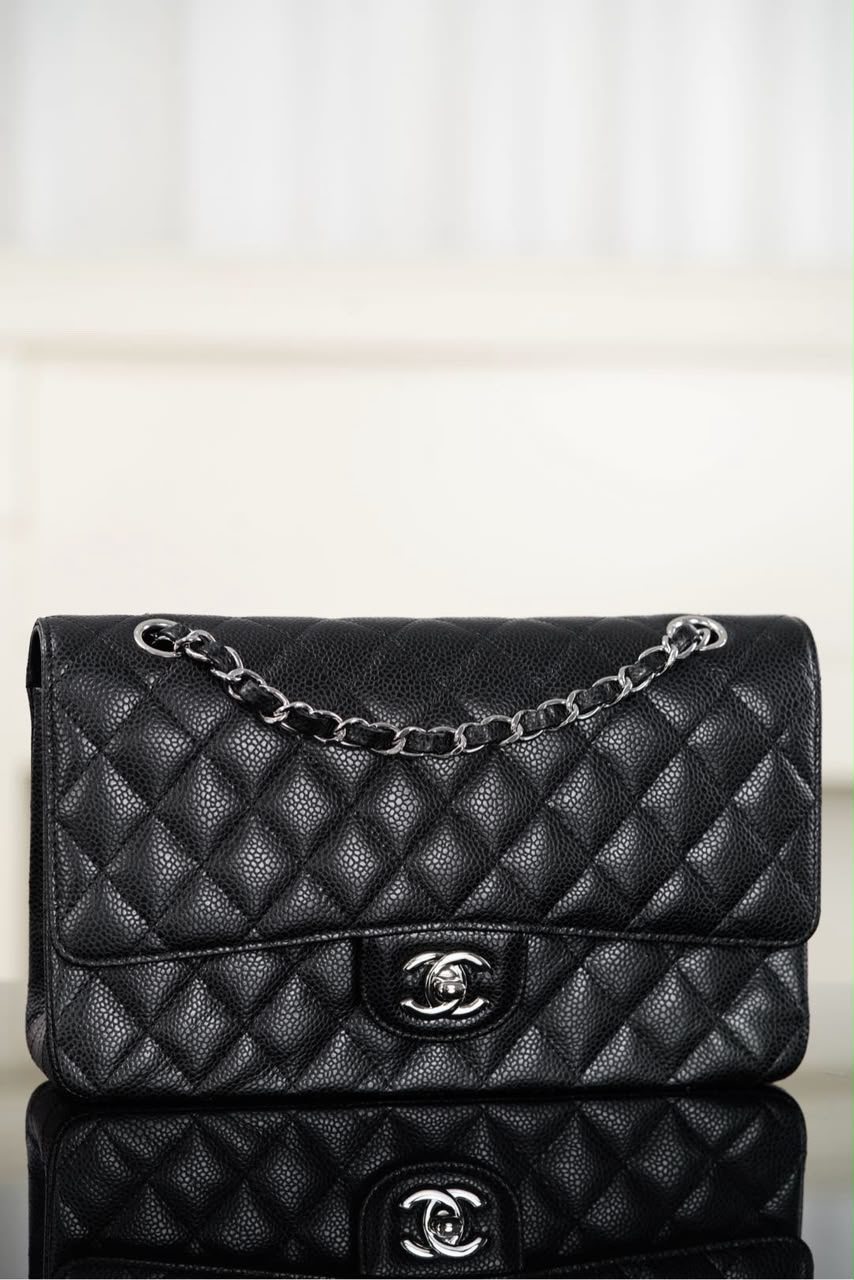 Chanel Classic Flap Bag Prateada