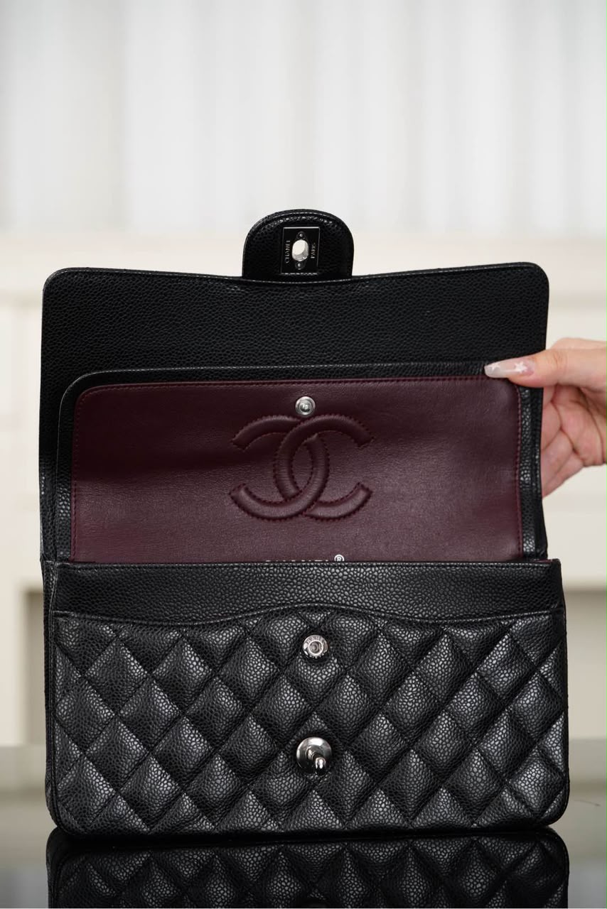 Chanel Classic Flap Bag Prateada
