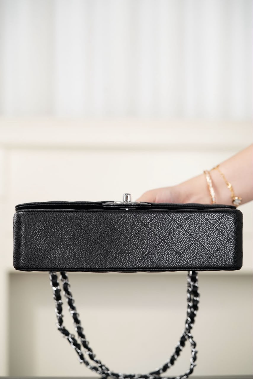 Chanel Classic Flap Bag Prateada