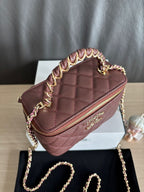 Chanel Top Handle Vanity Case Pink