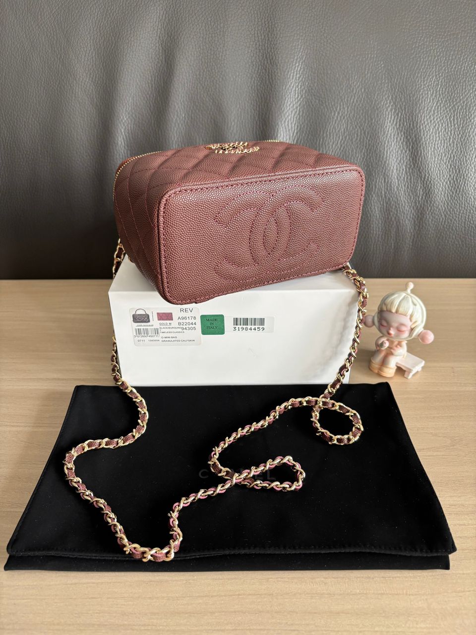 Chanel Top Handle Vanity Case Pink