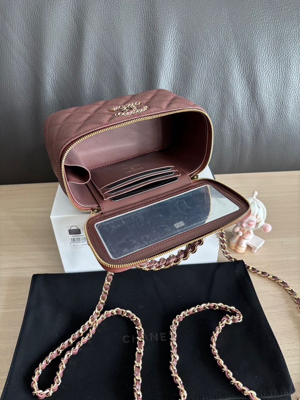 Chanel Top Handle Vanity Case Pink